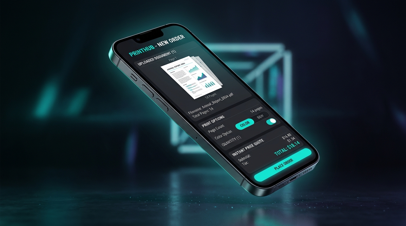 3D Document Upload & Print Settings